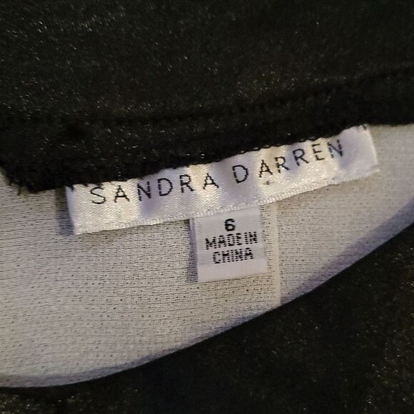 Vintage Sandra Darren Flapper-esque Mini Dress- Size 6 - Picture 8 of 8